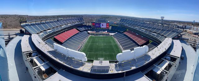 New England Patriots game day at Gillette Stadium