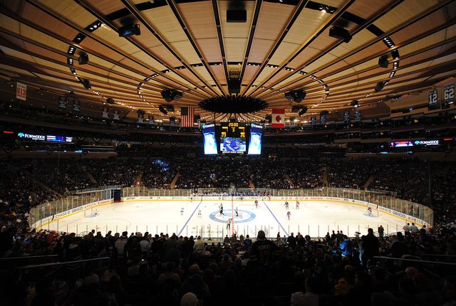 New York Rangers game day at Madison Square Garden