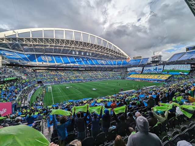 Seattle Sounders FC game day at Lumen Field